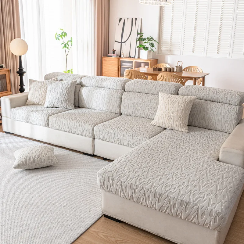 Autumn Thickened Sofa Cover All-inclusive Universal Plush Warm Non-slip 2024 New Stretch Sofa Cushion Cover