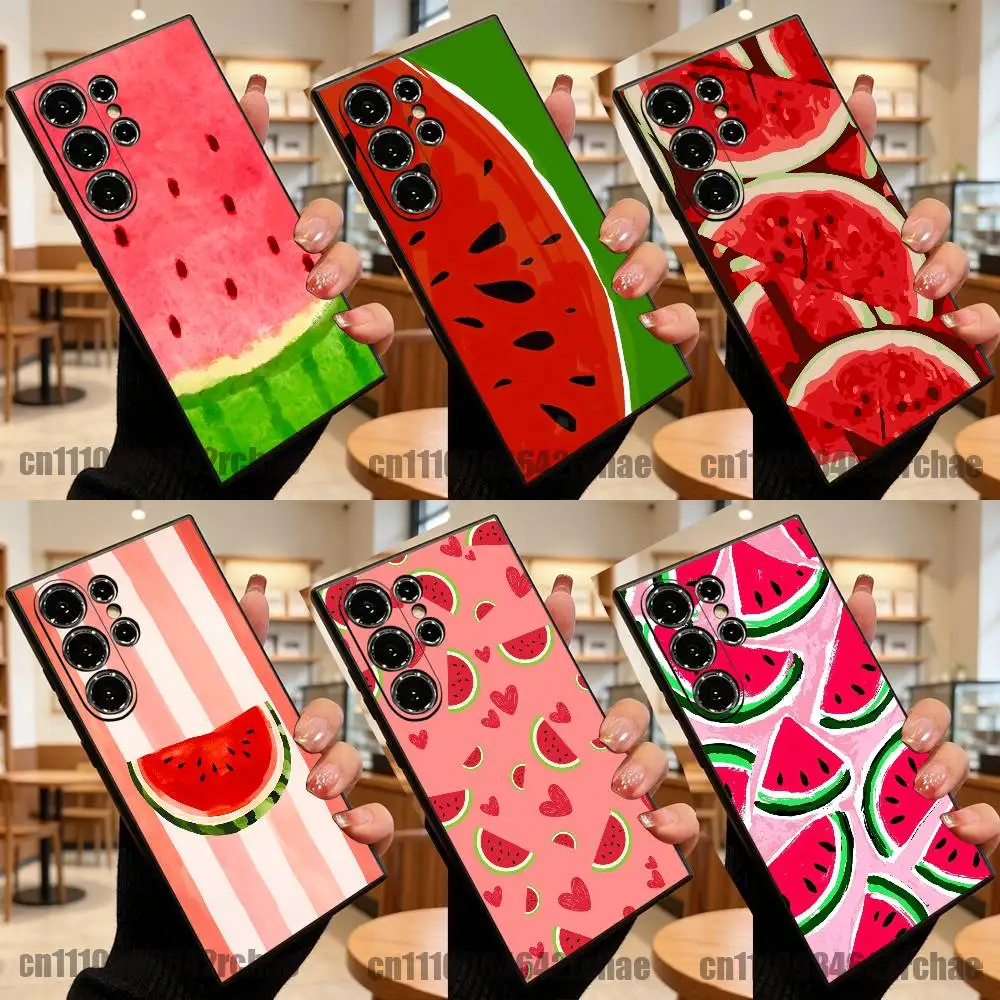 For Watermelon Wallpaper Phone Case For Samsung S22,S24,S20,S25,S23,S30,S26,Ultra,Plus,Fe,Lite Custom Tpu Cover