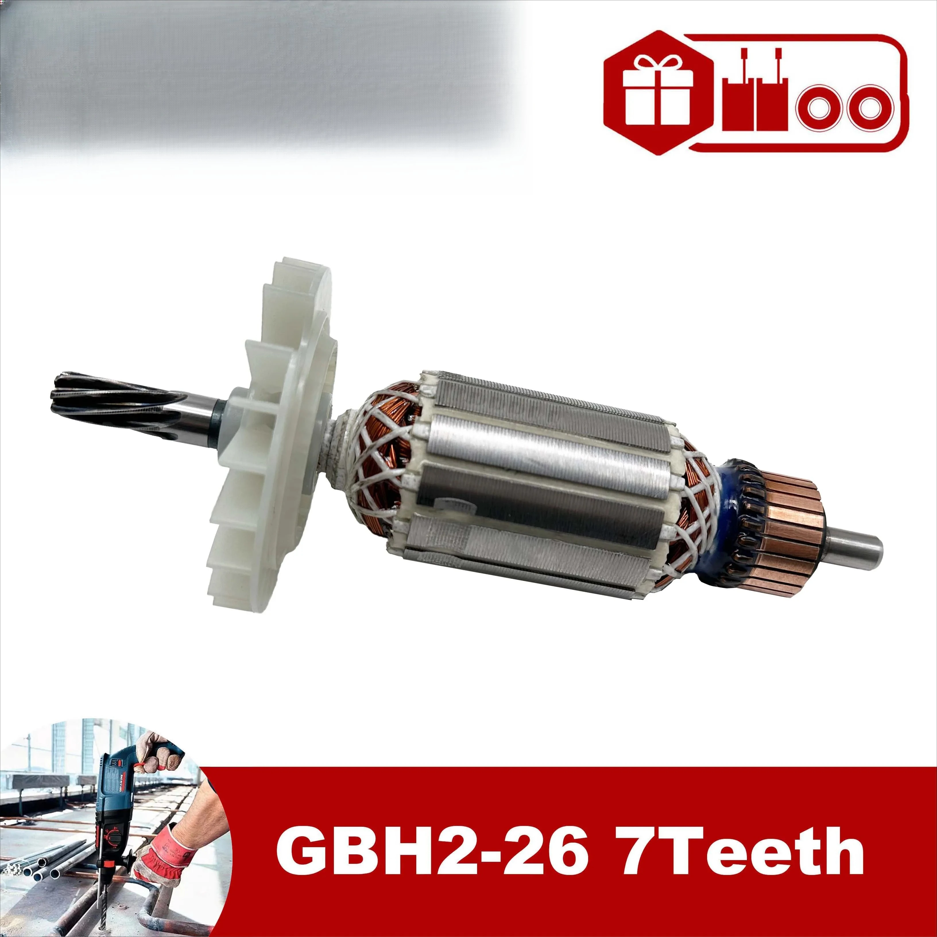 AC220V-240V Anker Rotor Anker Stator voor BOSCH Boorhamer GBH 2-26 GBH 2-26 DRE GBH 2-26 DFR GBH2-26