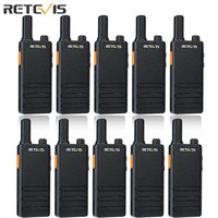 Wholesal 10pcs/Lot RT622P Walkie Talkies Retevis Portable Mini Walkie-talkies VOX Type C Charging Two Way Radios For Malls Hotel