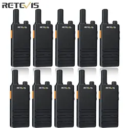 Hurtownia 10 sztuk / partia RT622P Walkie Talkie Retevis Przenośne mini walkie-talkie VOX Typ C Ładowanie Dwukierunkowe radia dla centrów hotelowych