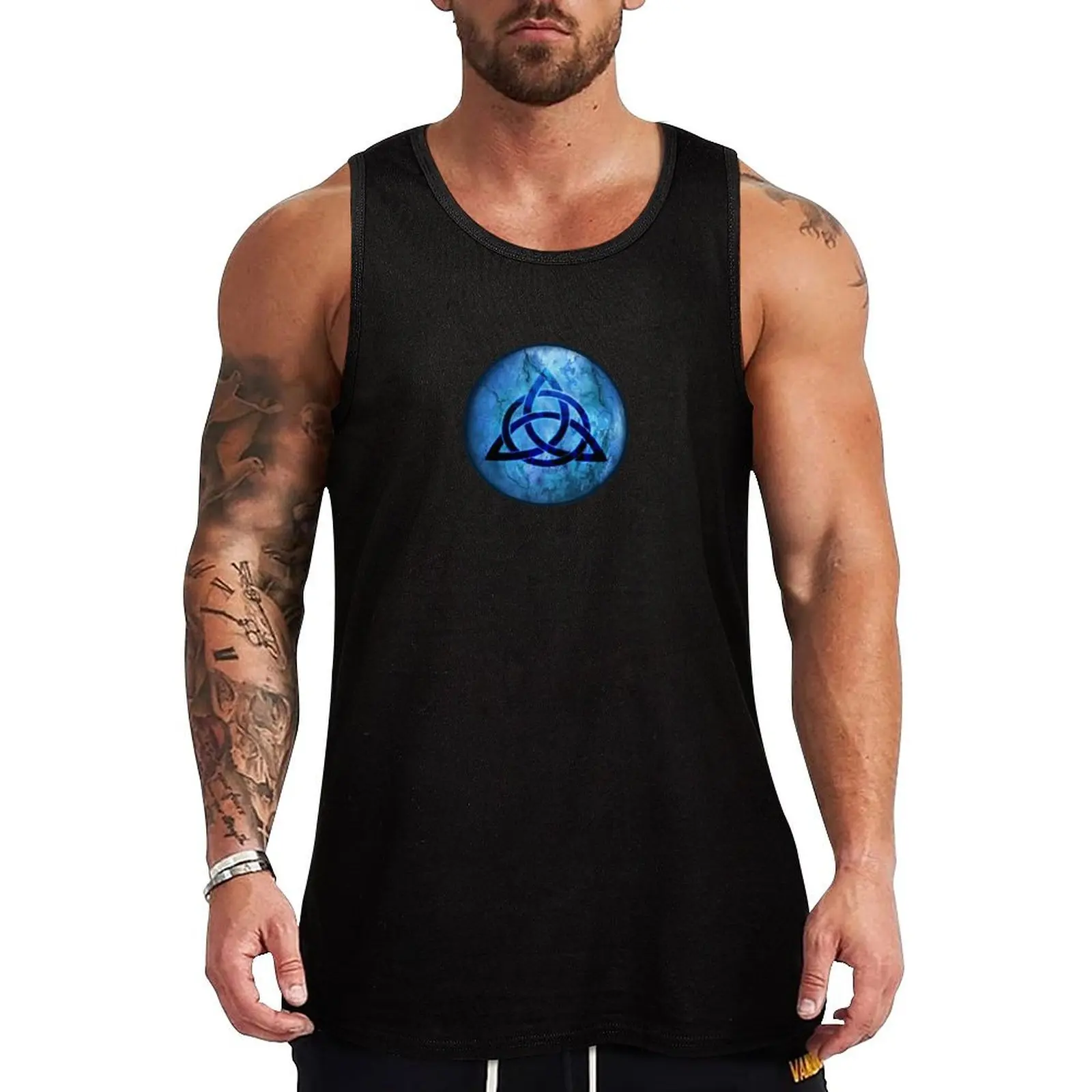 Celtic Triquetra Symbol Tank Top summer clothes man 2024 T-shirt man