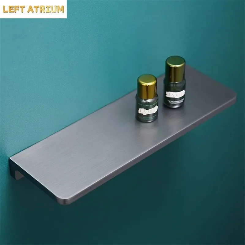 Total Brass Gray Bathroom Shelf  Black Soap Dish Bath Shower Shelf Wall Mounted Bath Shampoo Holder Basket Holder