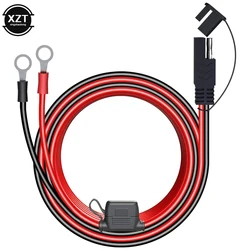 4FT 6FT 10FT 16AWG 12V Ring Terminal SAE to O Ring Connecters Extension Cord Cable Connector for Battery Charger/Maintainer
