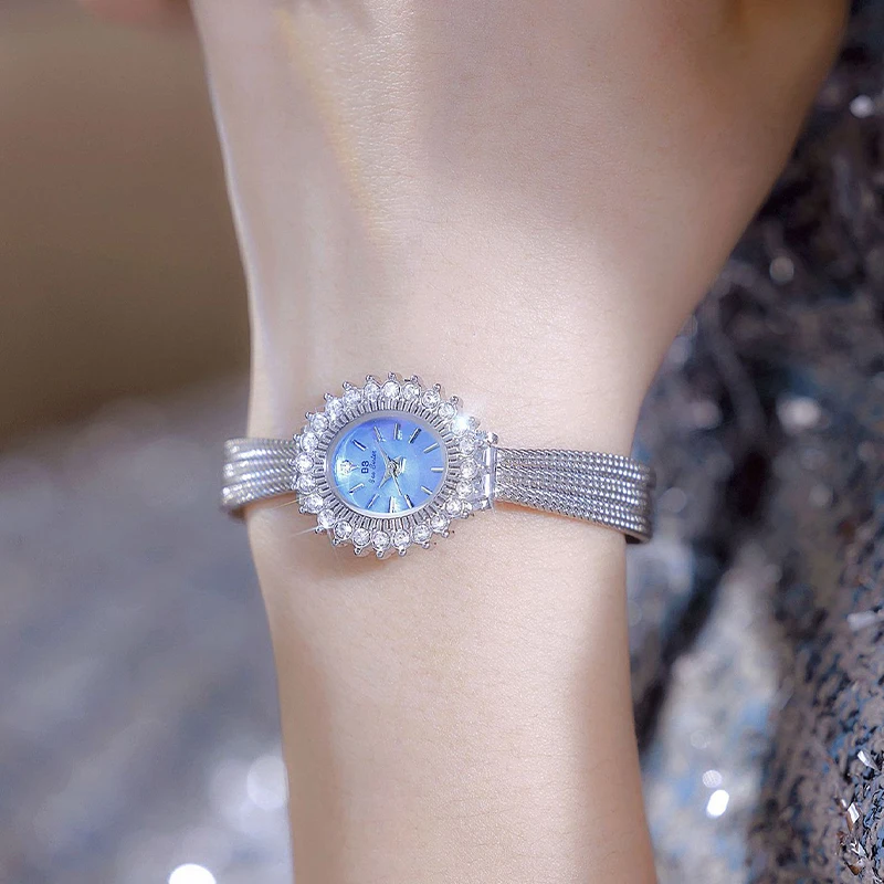 

Легкие роскошные женские часы, темпераментный подсолнух, бриллиантовый циферблат, ремешок в форме пшеницы, кварцевые наручные часы, браслет, деловые часы, подарки