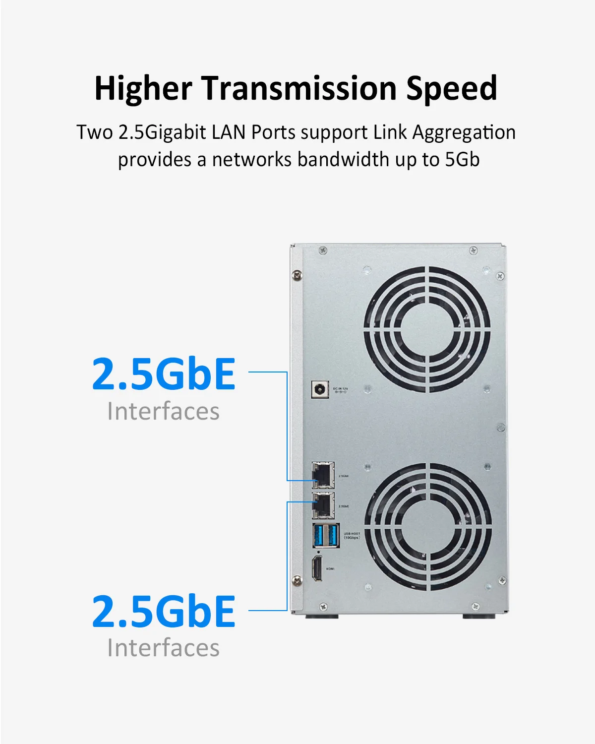 Imagem -02 - Terramaster-servidor de Armazenamento de Rede sem Disco T6423 6nas Alto Desempenho para Smb com Cpu Quadcore 4gb Ddr4 25 Ghz Portátil 2