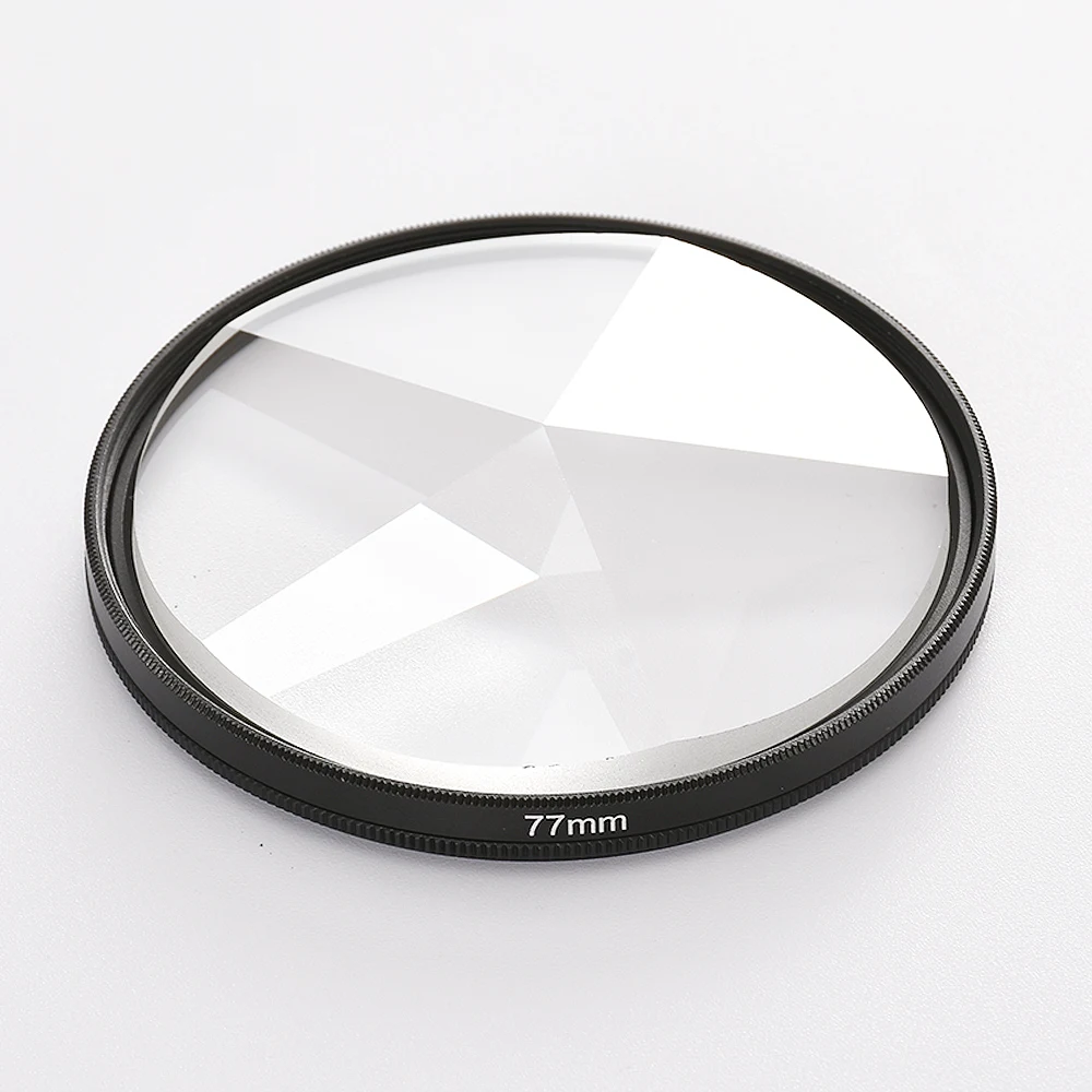 Фильтр для объектива камеры, цветная стеклянная призма, 77 мм, калейдоскопическая призма, переменная предметная камера, аксессуары для фотосъемки, Prismlensfx