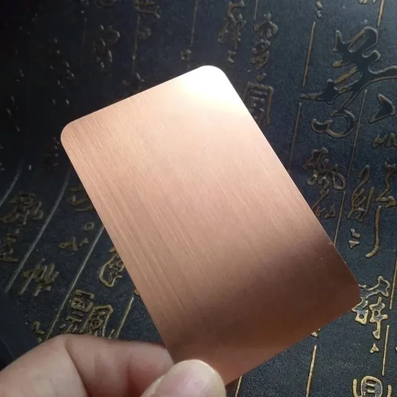 

86pcs Rose Gold Clear Coloring Party Gift Aluminum Card Bright Alloy Plate Event Sheet for Celebration Invitation Custom Giving