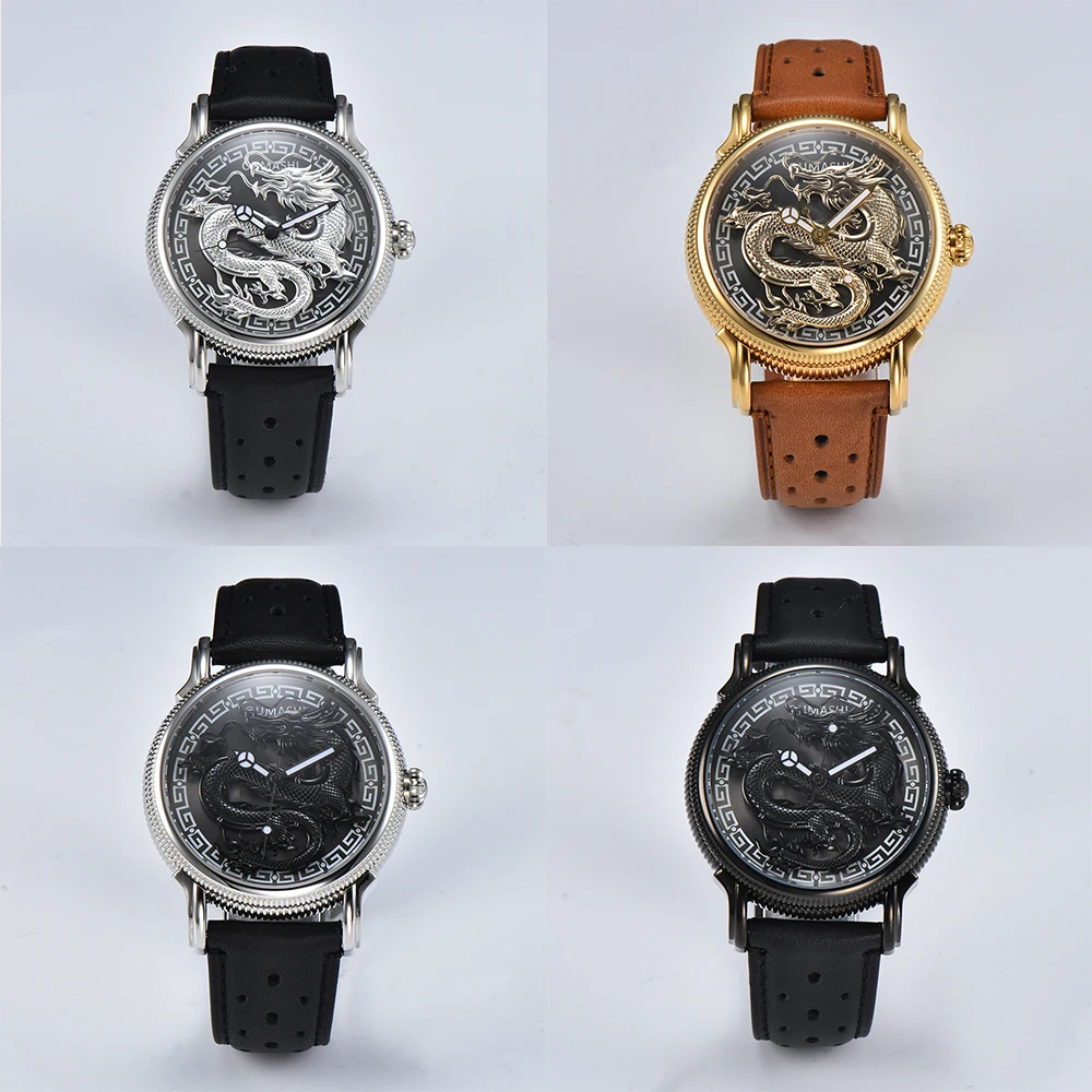 watches for men 42.5mm Man Watch Dragon rotation Watch Miyota8215 Movement Stainless steel waterproof sapphire glass