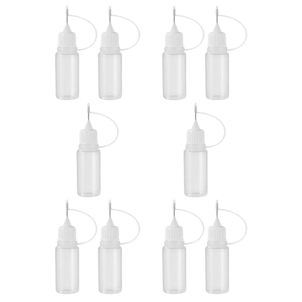 

10 Pcs Pe Pinhole Bottle Glue Tip Needle Tsui Squeeze Bottles for Liquids Small