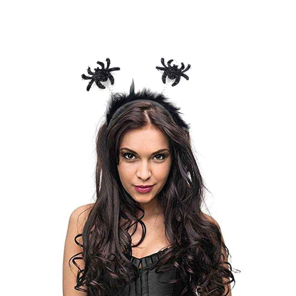 Halloween Devil Hair Band Spider Web Bat Party Headband Magic Hat Ghost Festival Photo Props Happy Haloween Party Decoration