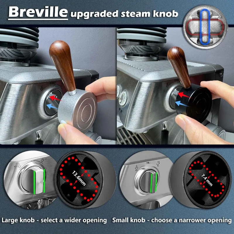 Upgraded Steam Wand for Italian-style Espresso Machines, Works with Breville Sage Barista Express BES870XL, BES875, and BES876 view 5