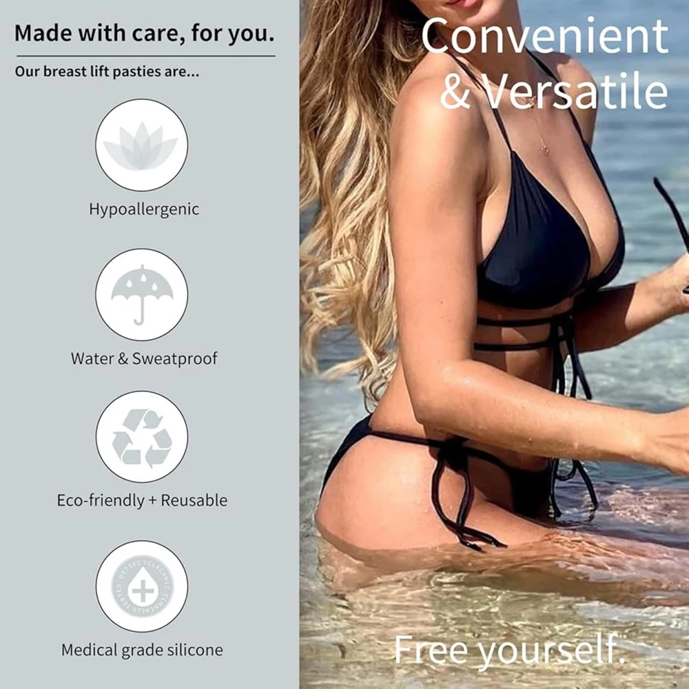 Adhesive Silicone Push Up Bra  - Backless Bra Sticky recension och pris