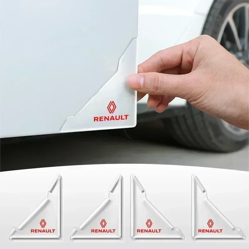 21/Pcs Car Anti-collision Anti-Scratch Cover Car Door Protector Sticker For Renault Clio 4 Megane 3 2 Captur Trafic Logan RS