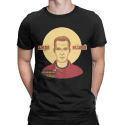 Alexey Navalny The Great Martyr Men T Shirts Pure Cotton Graphic Clothes Vintage Tee Shirt Short Sleeve Crewneck T-Shirts style