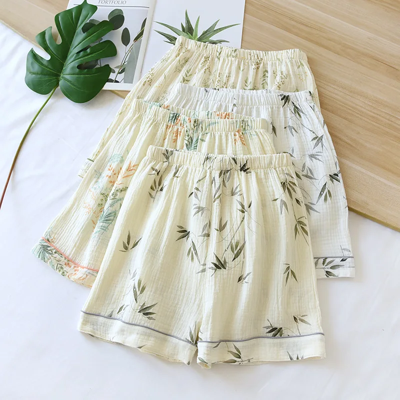 

Women's Home Clothes For Sleep Summer Pajamas Shorts Cotton Loose Pants Elastic Waist pj Shorts Bottoms Comfortable Sleepwear