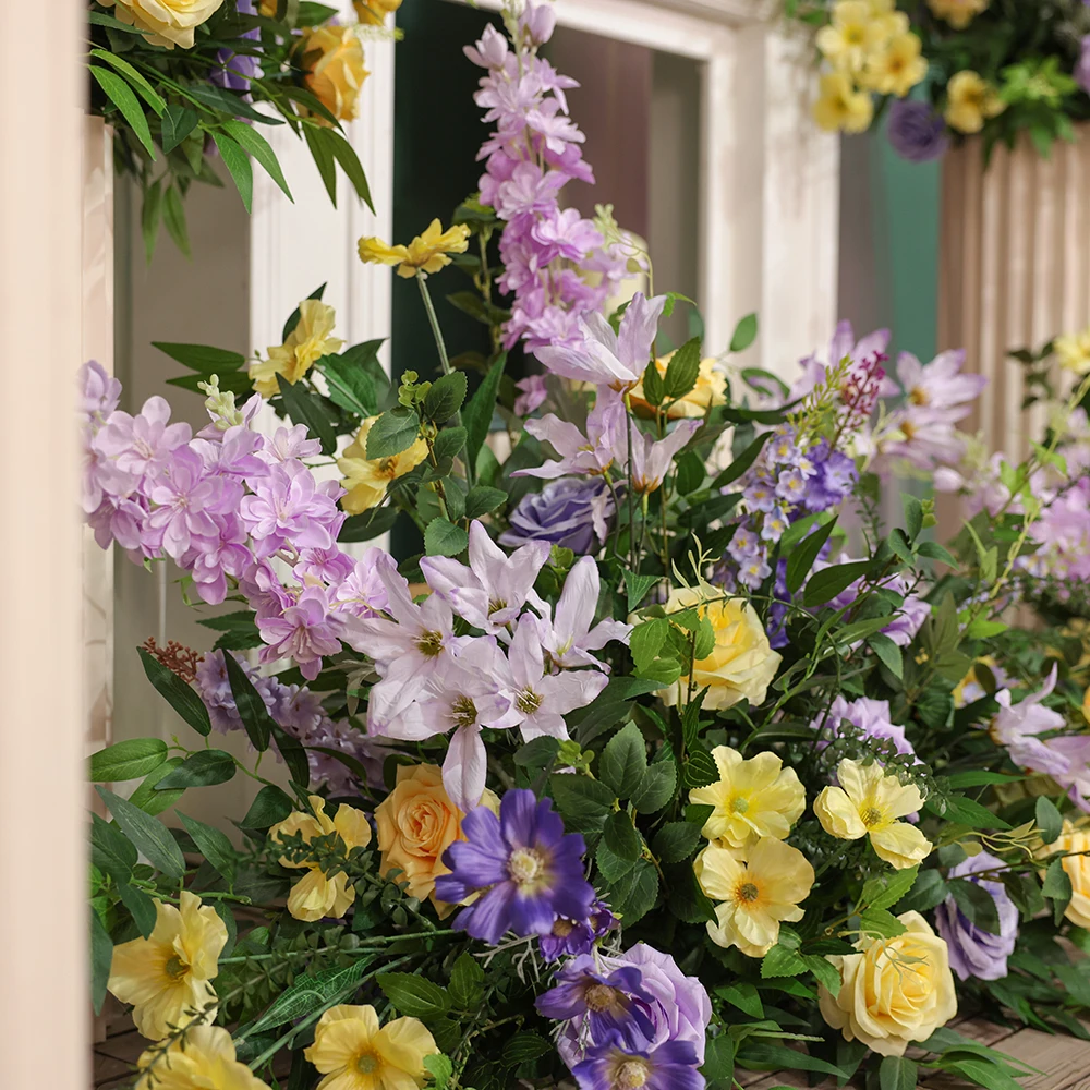 Green Purple Artificial Flower - Home Decor Event 评论和价格