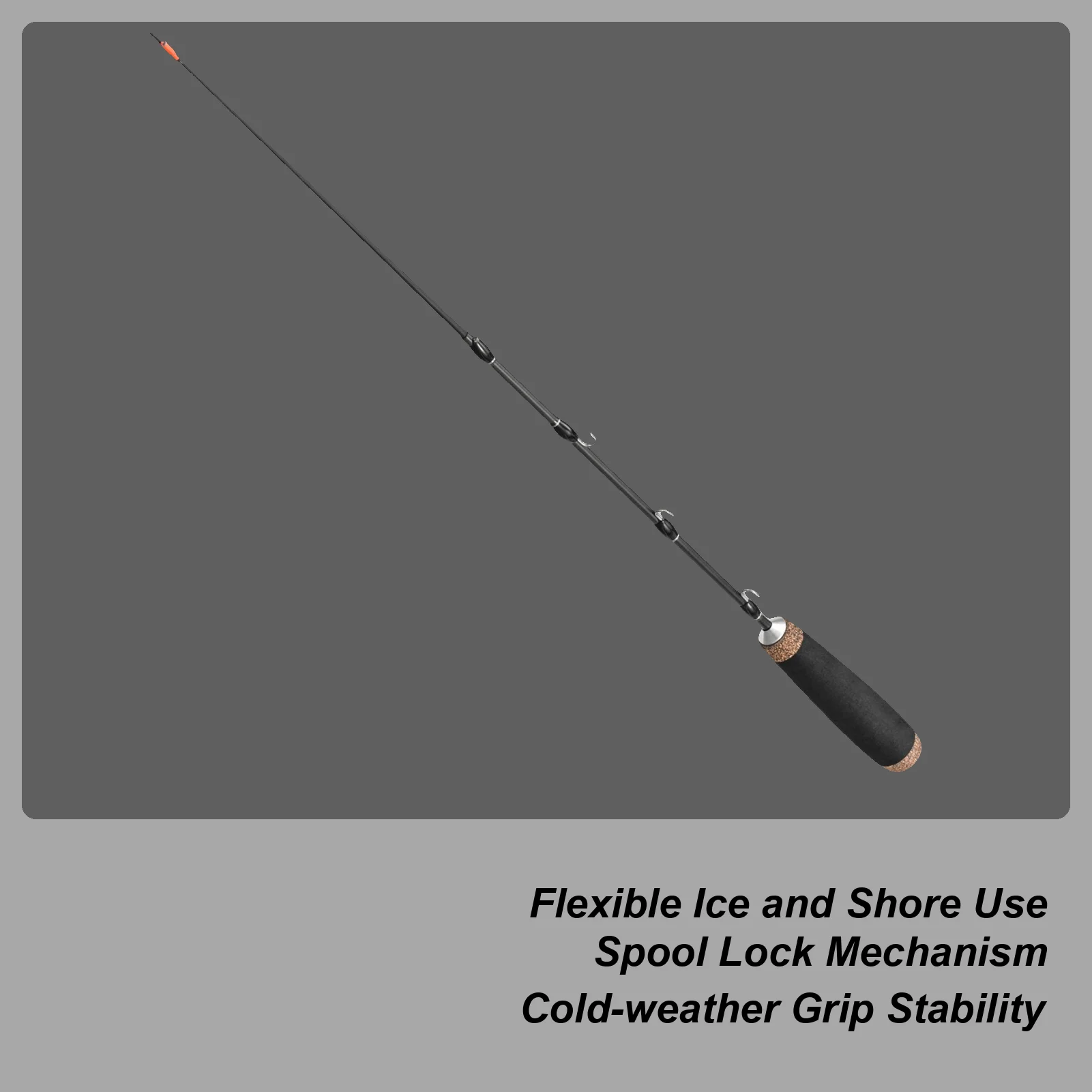 

Телескопическая удочка 2-ступенчатая телескопическая удочка для зимней удочки Удочка для морской рыбалки для пресноводного морского серфинга Inshore Trolling