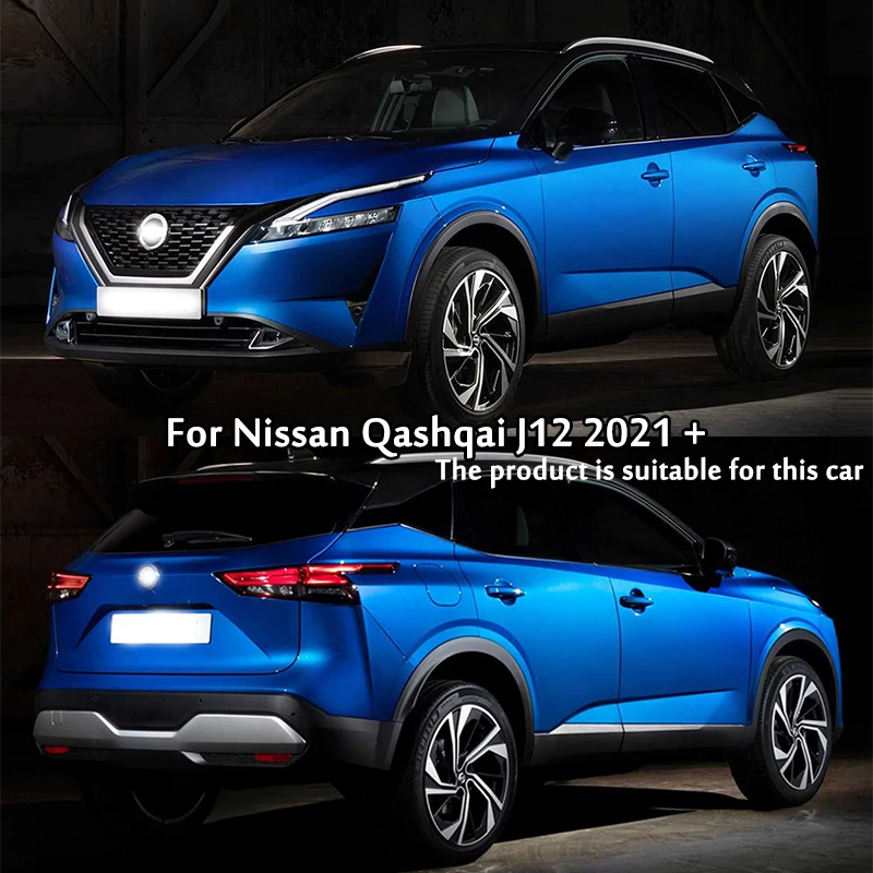 For Nissan Qashqai J12 2021 2022 2023 Front Rear Fog Light Lamp Foglight Eyebrow Cover Trim Car Styling Accessories