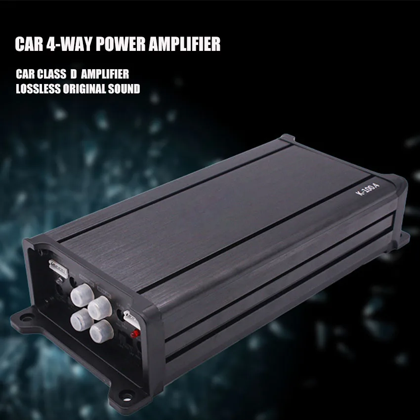 Amplificador Audio 4 Channel Car Audio Amplifier Audio Modification 100W High Power Sound Quality Adjustment Car Audio Amplifier