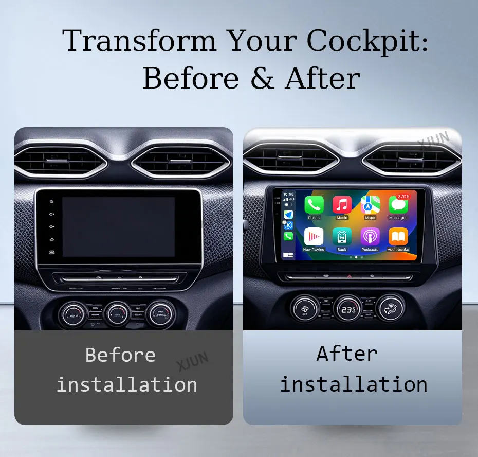 9 inch RHD For Renault Triber 2019‑2020 Nissan Magnite 2021 Wireless CarPlay Android 16 Car Radio Multimedia Player GPS Nav BT