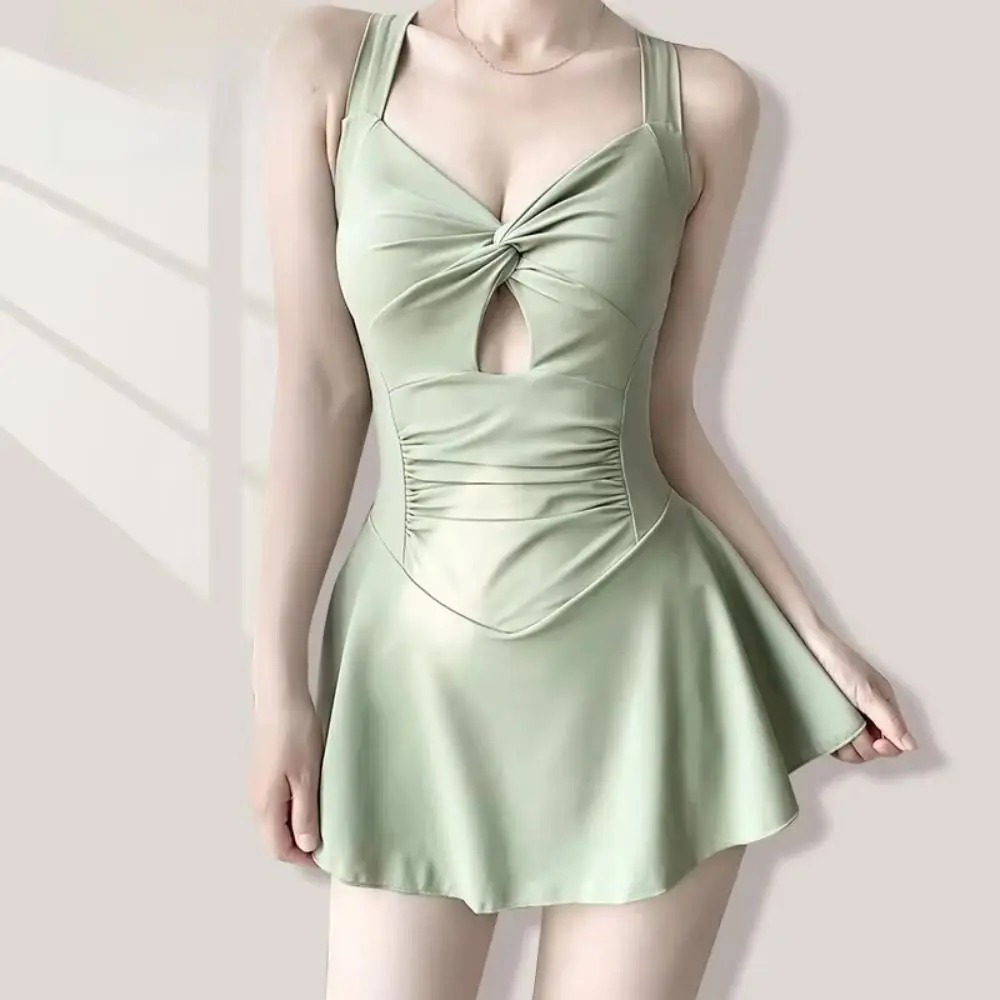 

High Waist Women Beach Wear Swim Skirt Waterproof Swim Suit Beach Swimwear Sun Protection Pretty Summer Beach Dress Sports