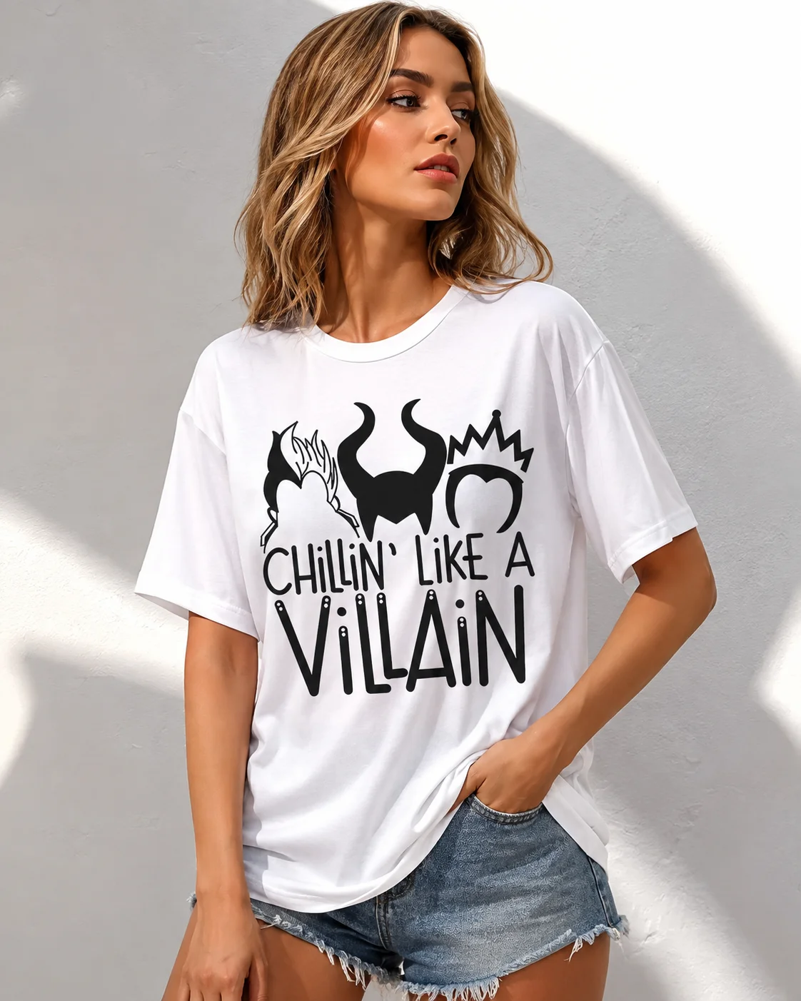 Women's Pattern Printed T-shirt - 