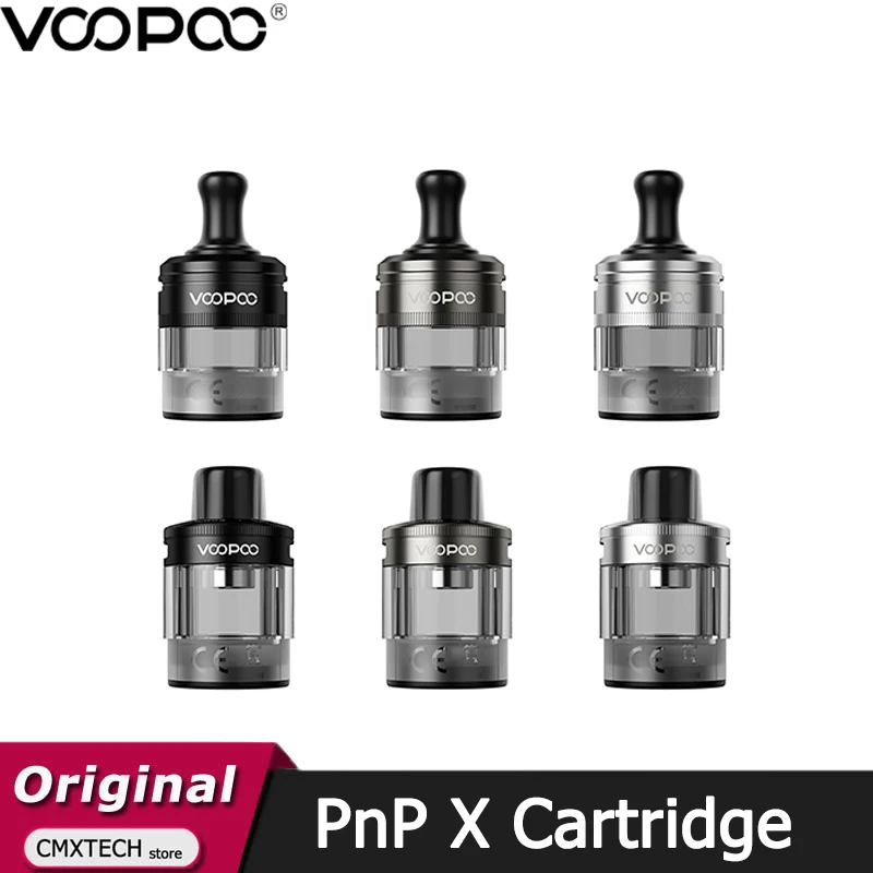 VOOPOO-الأصلي PnP X خرطوشة جراب فارغة ، DTL MTL لفائف للسجائر الإلكترونية ، S2 ، مجموعة السحب X2 ، 5 مللي ، 2 قطعة لكل صندوق