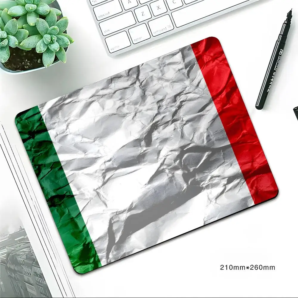 Flag Italy Mouse Pad Mouse pad game e-sports universal desktop laptop simple office rubber small non-slip pad