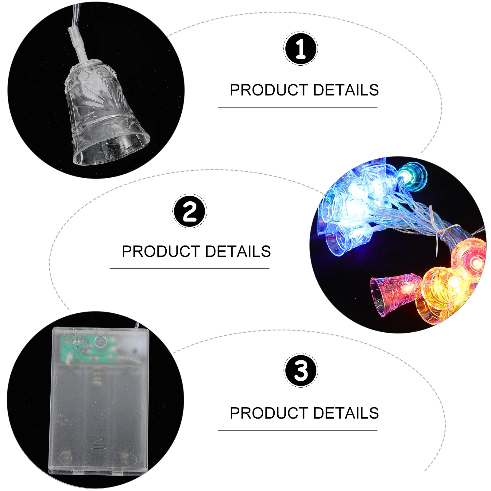 

20Led Festival Bell Shape Lamp String Garden Outdoor Home Christmas Party Thanksgiving Holiday Scene Light Garden Decorative