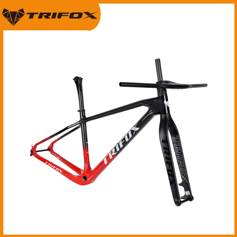 TRIFOX T800 Carbon MTB Frameset – 29er, Boost 148mm, Full Internal Cable Routing, Includes Matching Carbon Fork