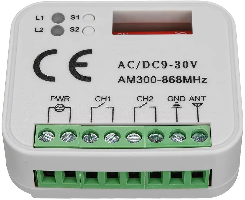 Garage fernbedienung empfänger RX Multi Frequenz 300-868MHZ AC/DC 9-30V Universal Rolling Code fernbedienung Empfänger
