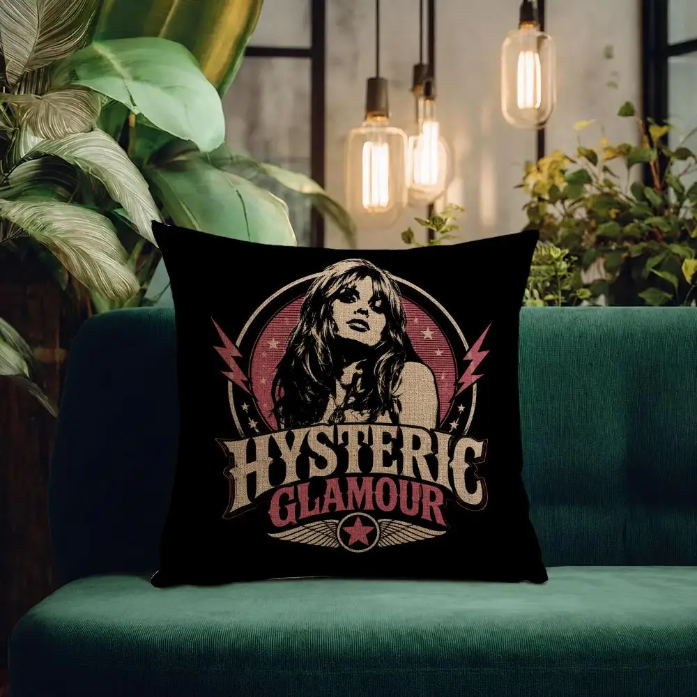 Brand Hysteric Glamour Cushion Cover Natural Linen Pillowcase Set Cushion Cover for Sofa Bedroom Chair