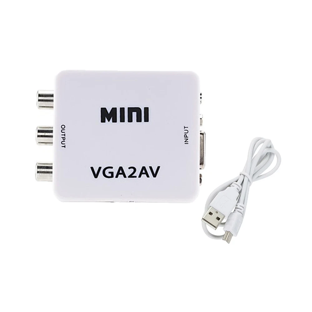 

10PCS a lot VGA to AV Mini Converter Adapter VGA2AV VGA To AV Converter