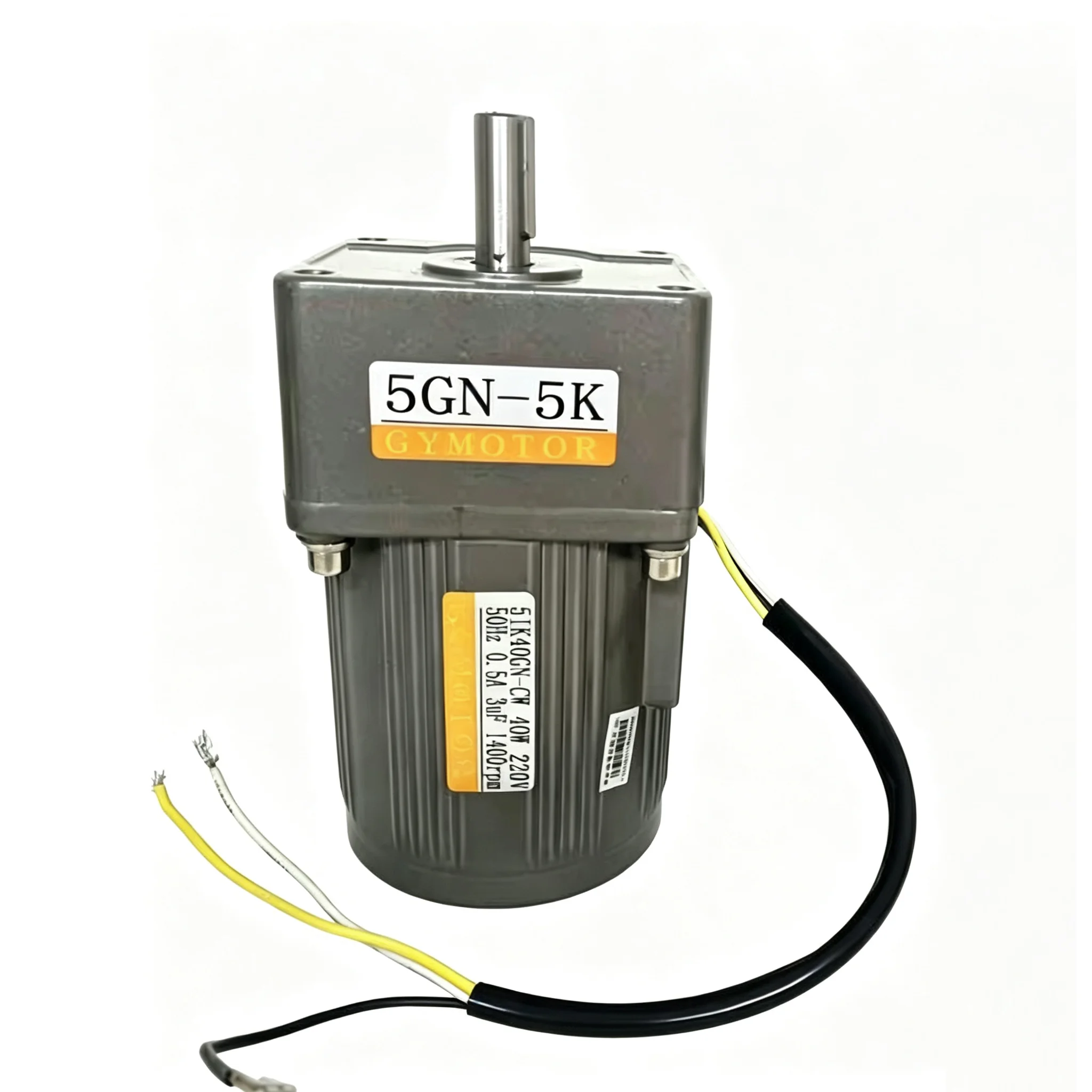 40W 220V AC Three Phase Shaft Diameter 15mm Fixed Speed Gear Motor 5GU Gearbox Constant Speed AC Motor