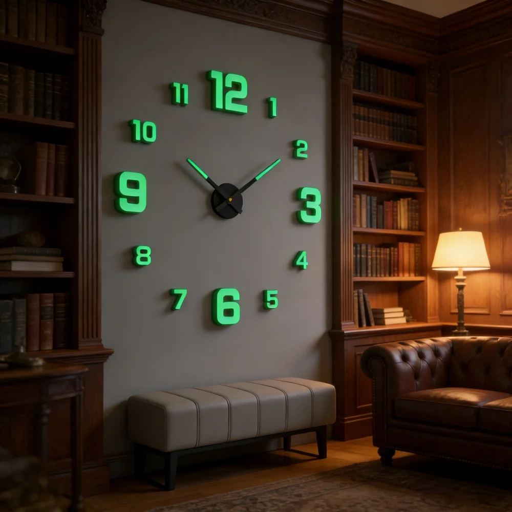 New Modern Design Large Wall Clock 3D DIY Quartz Clocks Fashion Watches Acrylic Mirror Stickers Living Room Home Decor Horloge