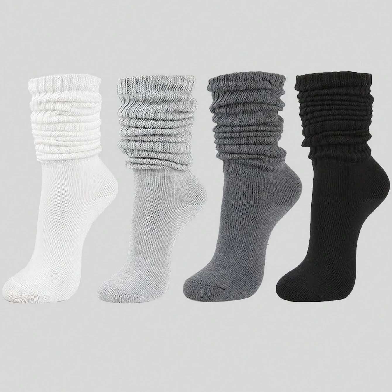 Women's Fall Winter Slouch Knit Socks Slouchy Socks Women Scrunch Socks Women Scrunchie Socks Crew Socks
