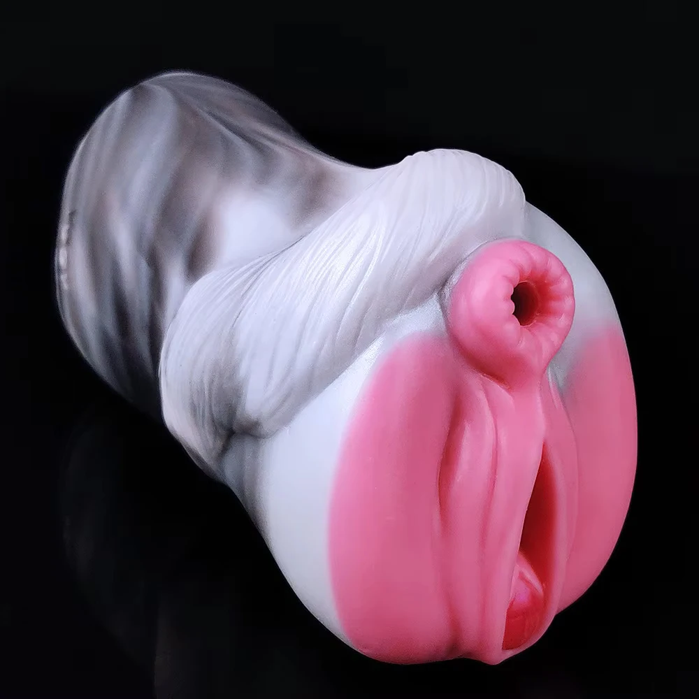 YOCY Male Masturbators Fetish Horse Stroker Anal Vaginal Silicone Pocket Pussy Fantasy Sex Toy For Adult 18+