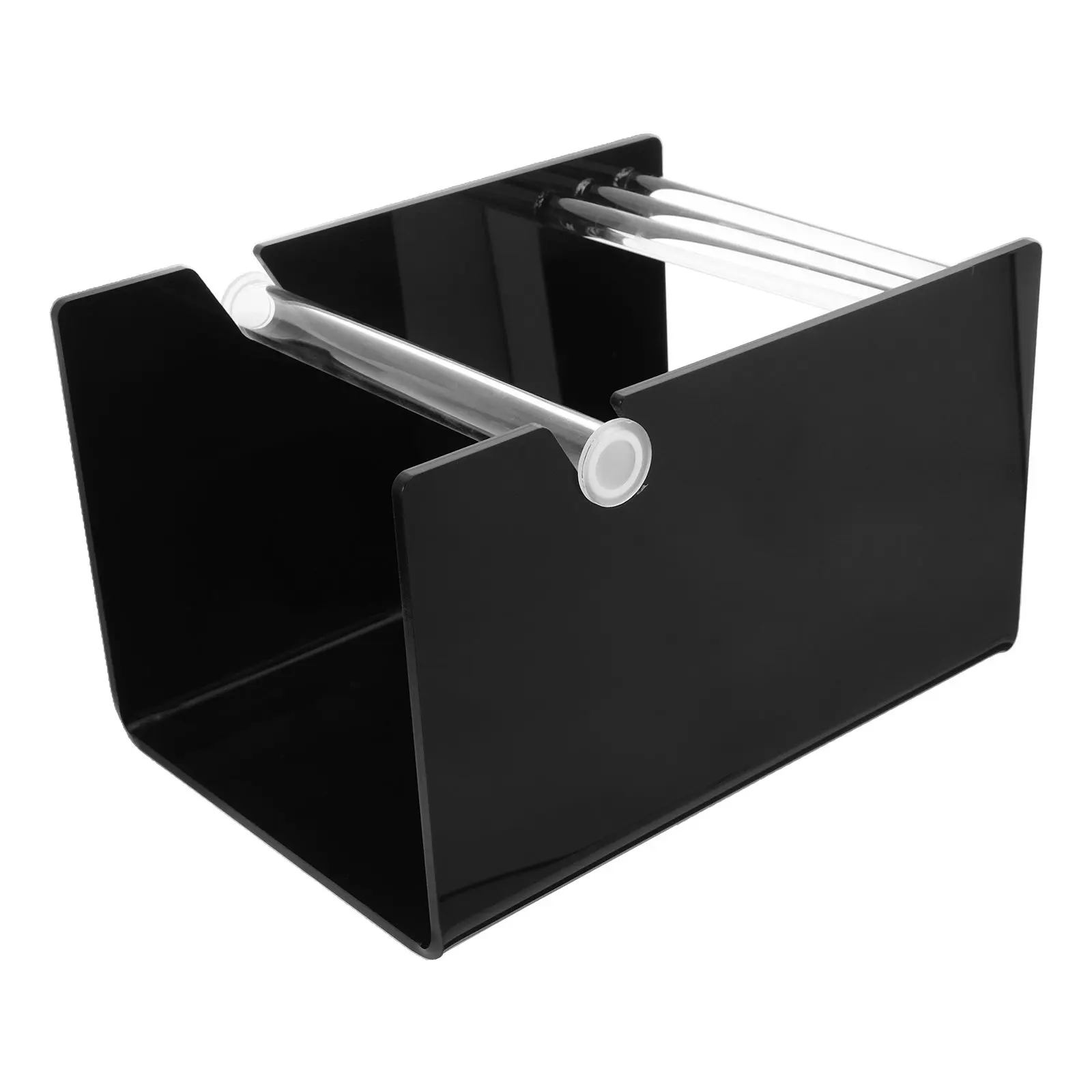 Acrylic Label Dispenser 3 Disks Storage Rack Adjustable Organizer Office Craft Label Dispensing Shipping Barcode Address