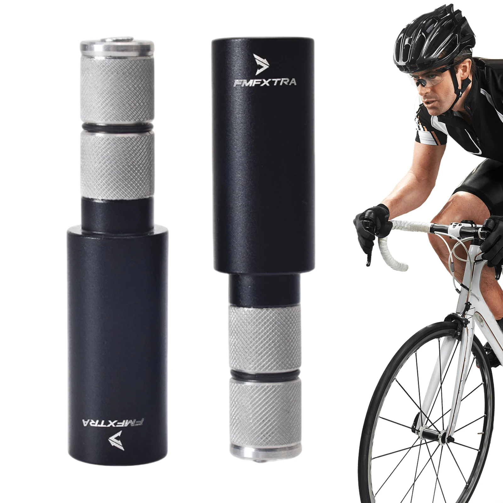 Fahrrad lenker verlängerung Fahrrad Lenker verlängerung aus Aluminium legierung 10cm ausziehbares versenkbares Zubehör leicht für Fahrrad – Detail 3