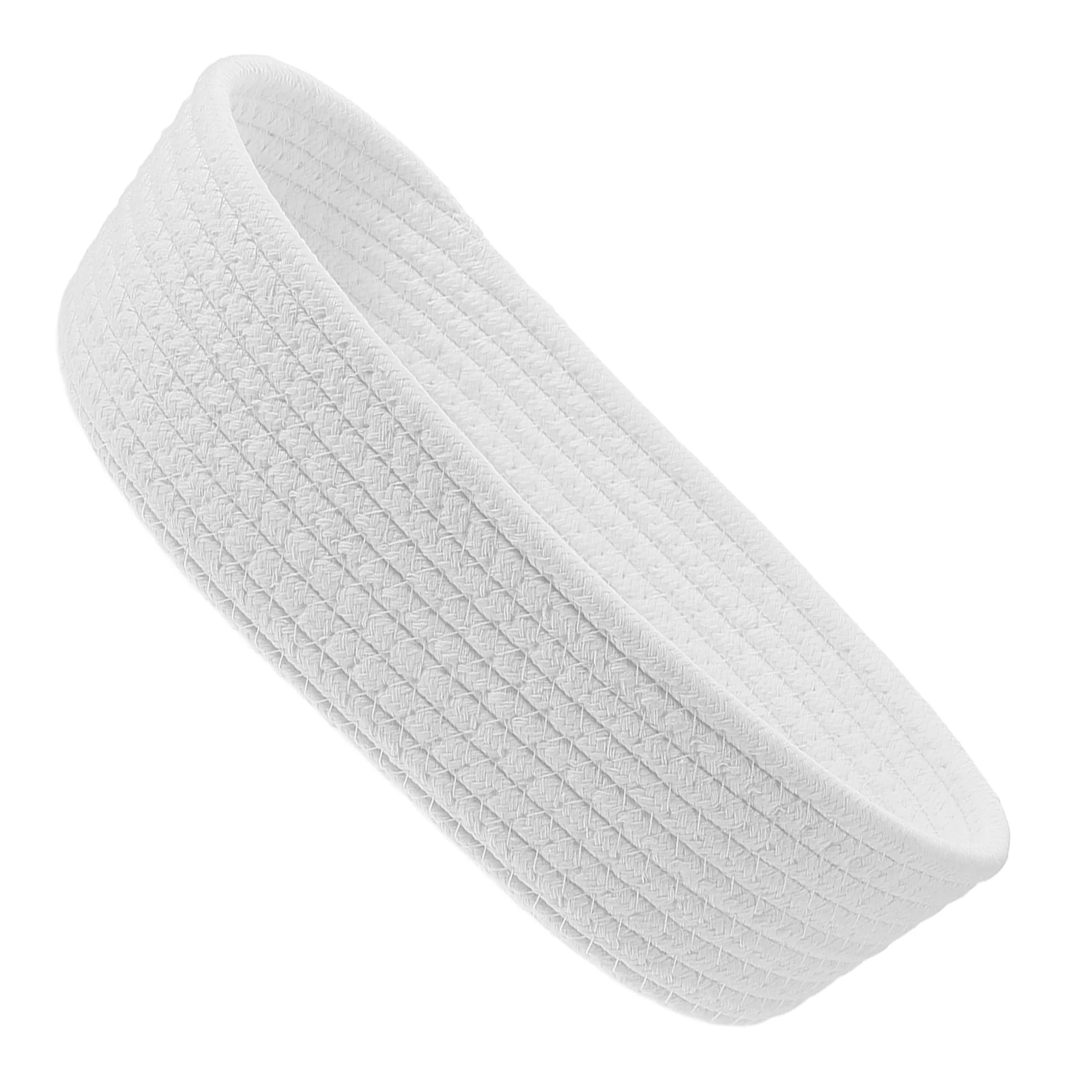 

Boat Shaped Box Cotton Cotton Rope Baskets Rope Woven Basket for Desktop Bedroom Snack Makeup Organizer Home Storage