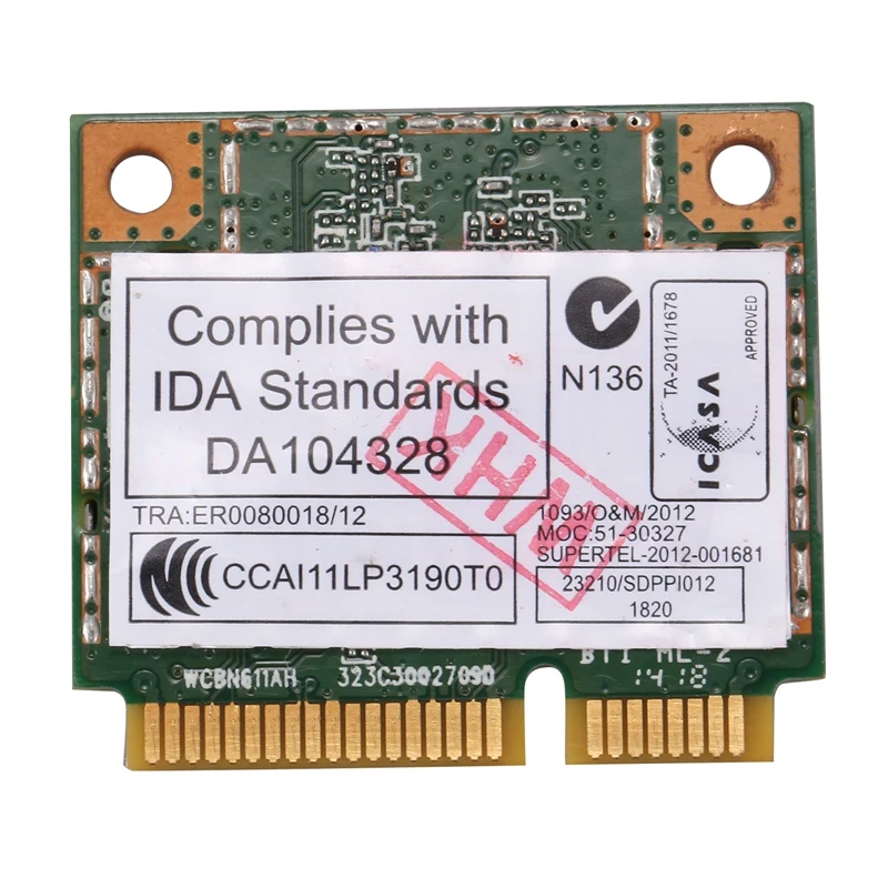 AR5B22 2.4/5GHz dwuzakresowa karta Wifi 802.11Ac Bluetooth 4.0 bezprzewodowa karta WLAN dla Lenovo Y400 Y500 Y410P S215 U330 U430