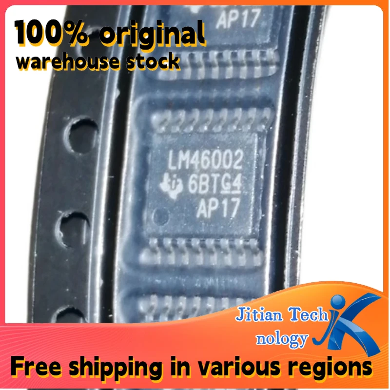 10PCS 100% New LM46002PWPR logo LM46002 HTSSOP-16 DC-DC power supply chip Channel direct sales