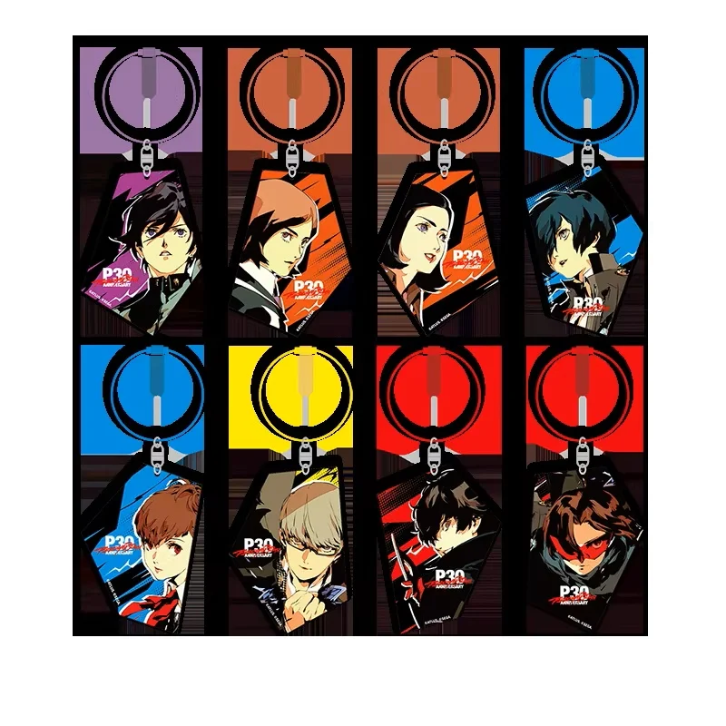 

Официальный акриловый брелок SEGA ATLUS Persona к 30-летию, подвеска с аниме-персонажем, аксессуар для сумки, подарок для фанатов аниме и игр