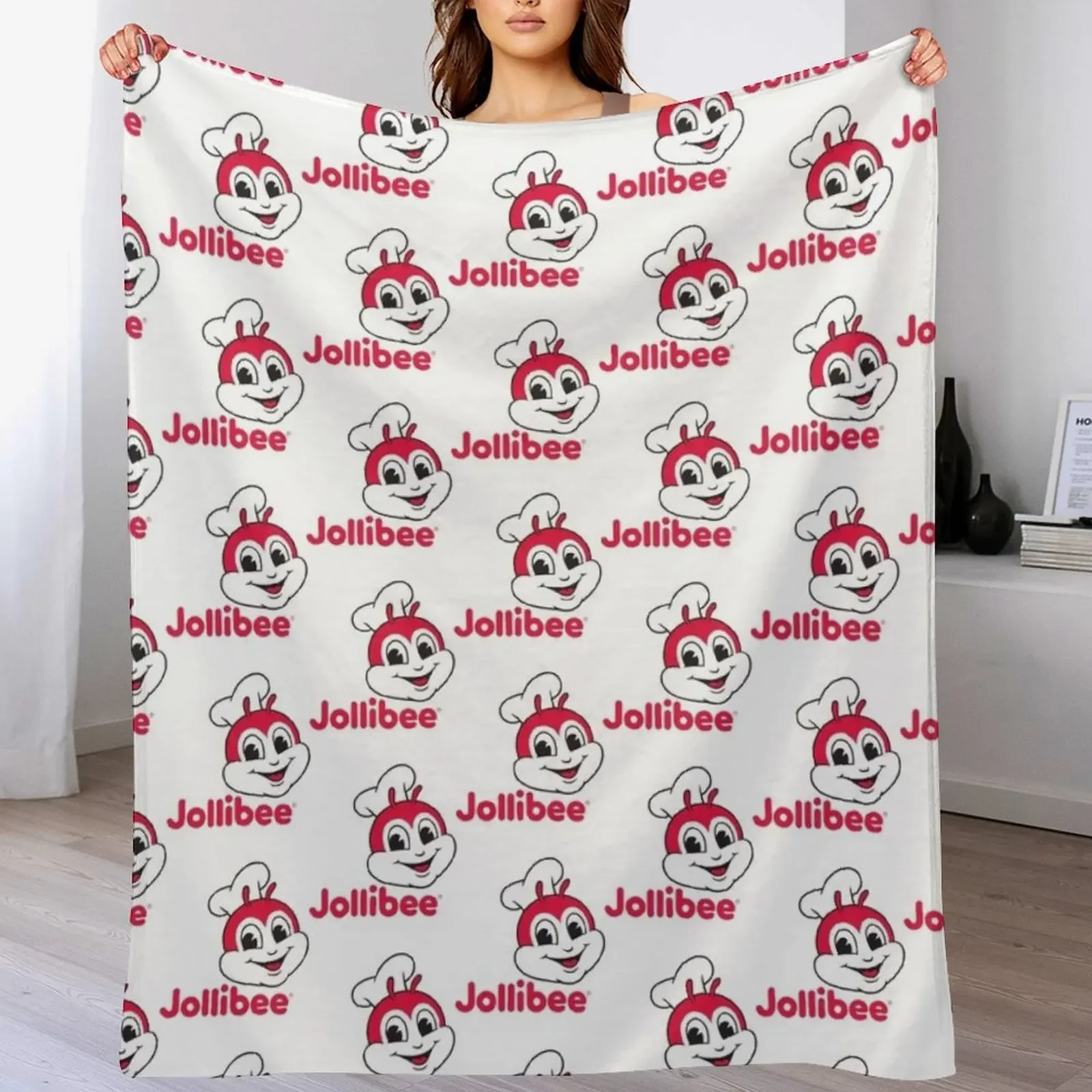 

Jollibee Throw Blanket Breathable Lightweight Blanket for Adults Kids