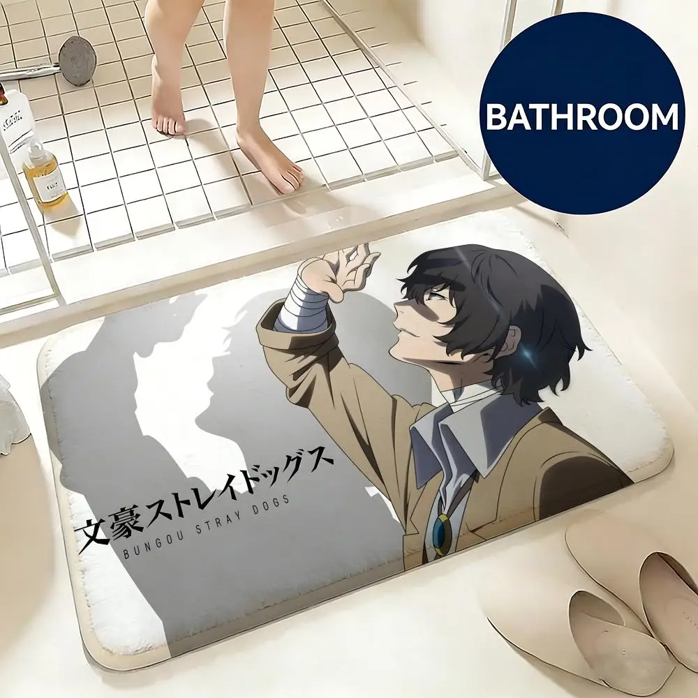 Soft Flannel Floor Mat Game Tears of Themis Floor Mat Non-Slip Absorbent Doormat Bathroom Bedroom Home Decor Rug