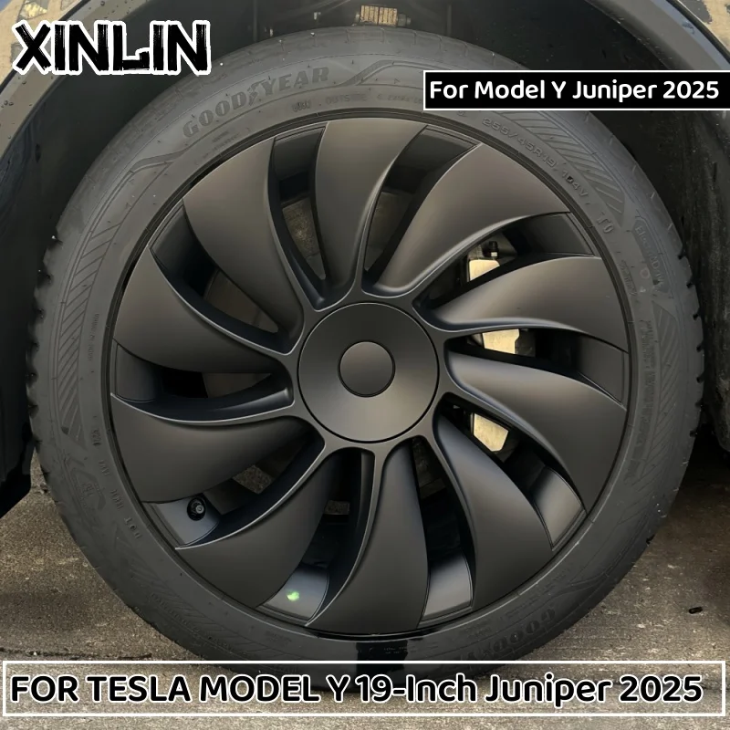 4PCS 19 Inch Wheel Hubcap Car Replacement Wheel Cover Automobile Hubcap Full Rim for Tesla Model Y Juniper 2025 2026 Accessories