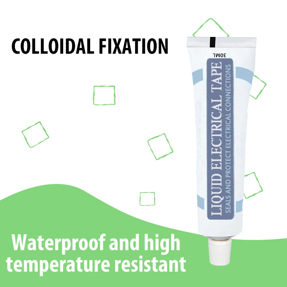 Nastro elettrico per isolamento liquido da 30ml pannello per lampada con colla nera/bianca sigillante elettronico nastro liquido impermeabile isolante ad asciugatura rapida
