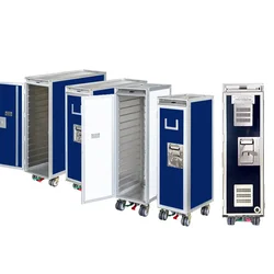 Full-size And Half-size Aircraft In-flight Service Carts Aluminum Airline Trolley Transport Carts For Aviation And Home Use