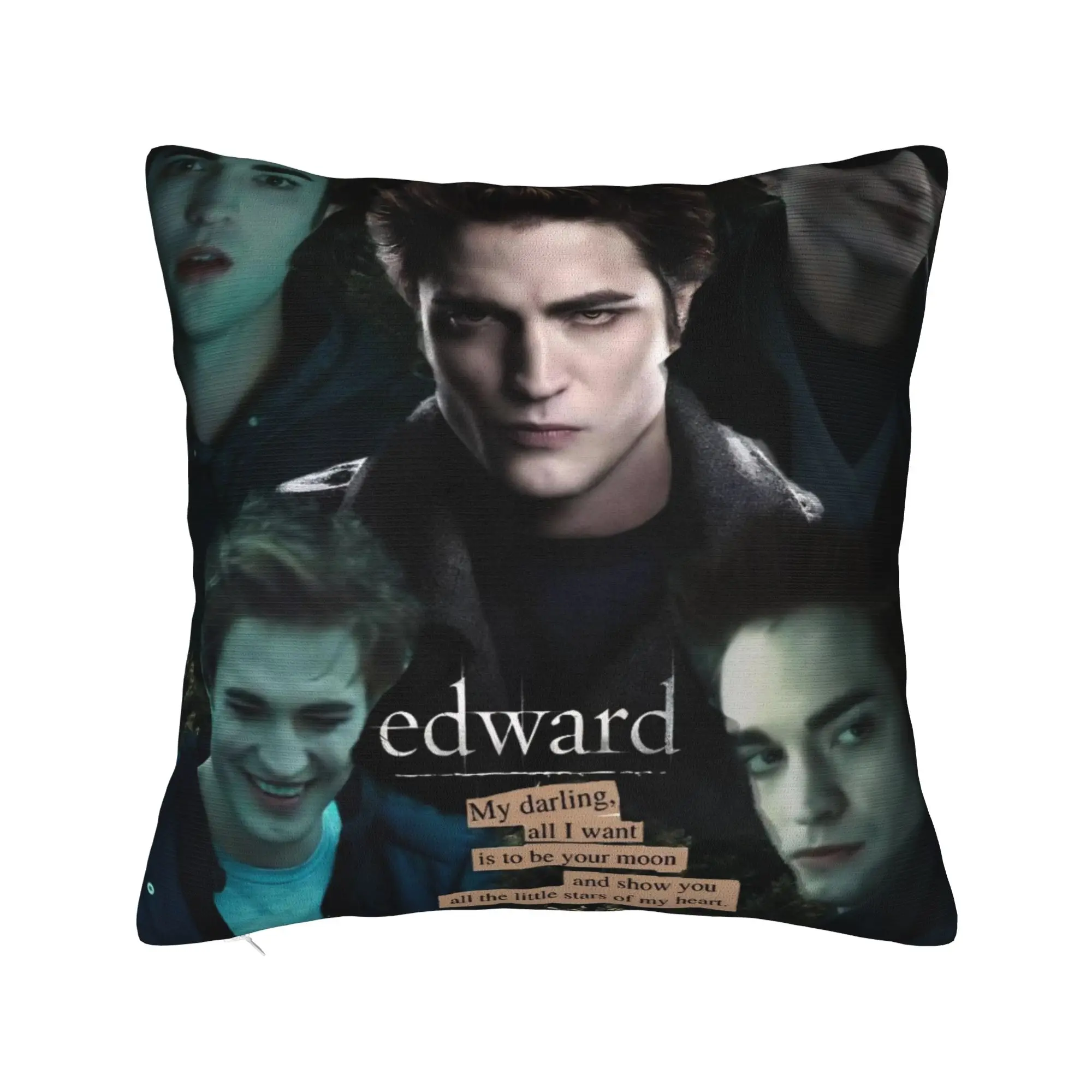 Edwards Cullen  Pillowcase Merchandise Printing Cushion Cover Gift  Throw Pillow Case Cover Home Multi Size